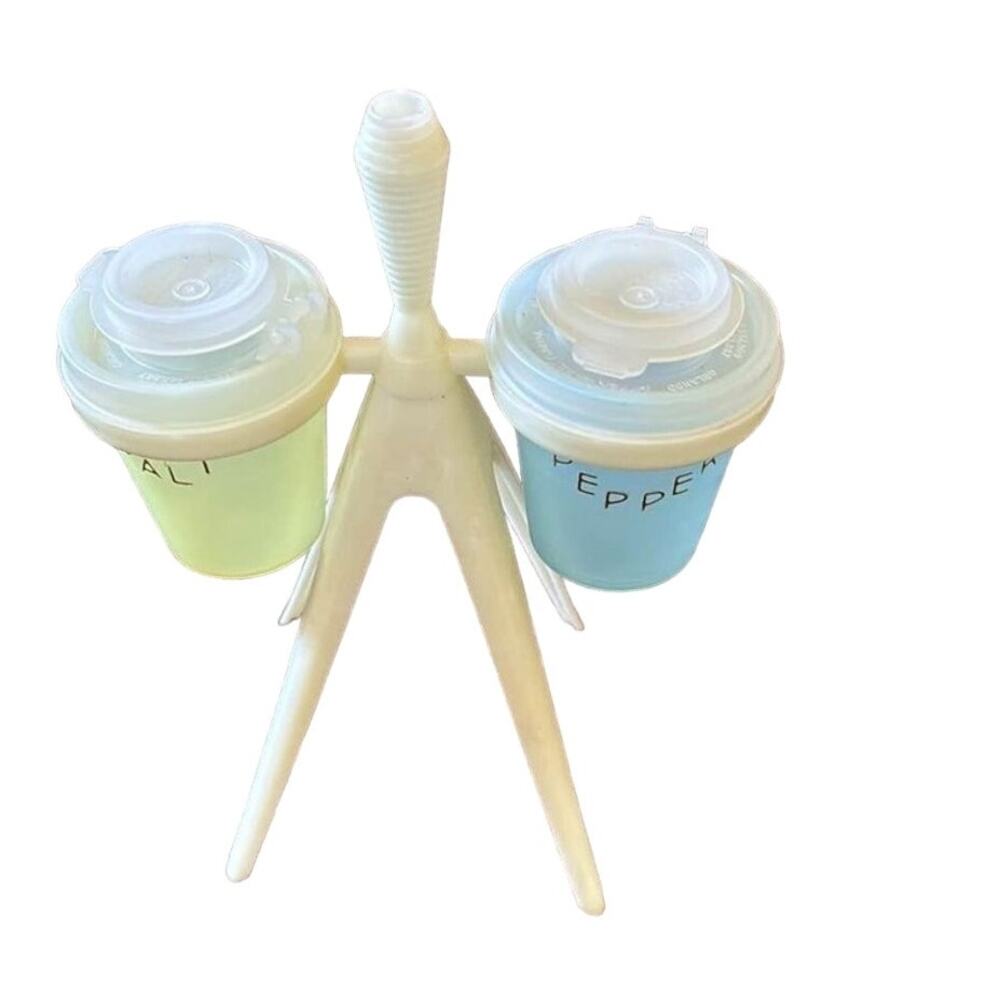 Reserved - Vintage Tupperware Midget-Atomic Salt-Pepper Shakers